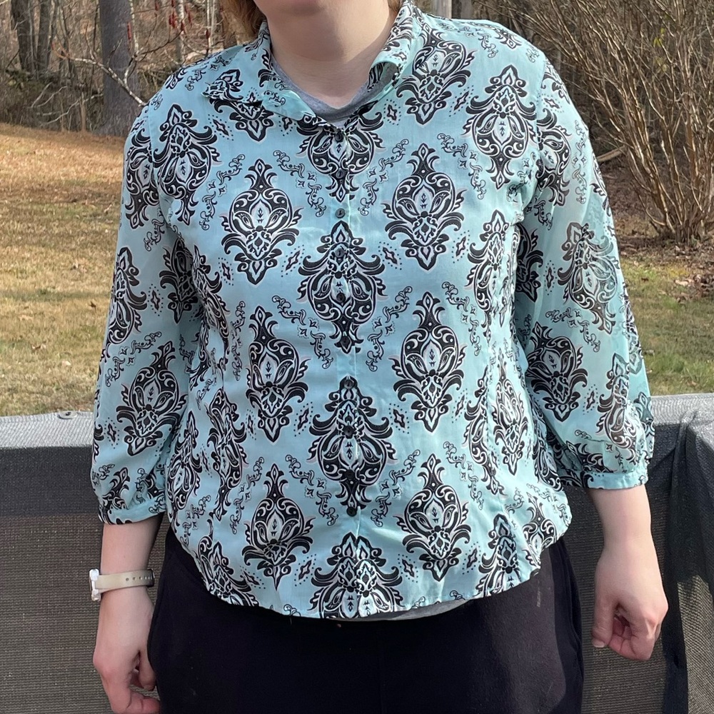 Foxcroft Button Down Blouse - image 8